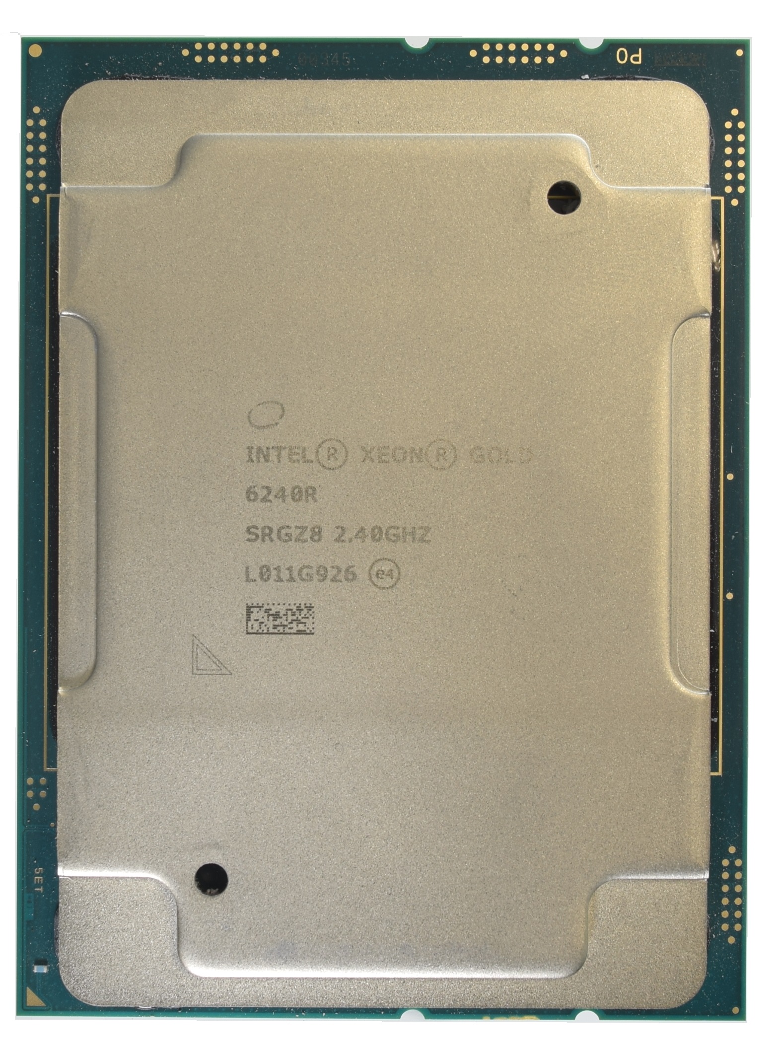 Intel Xeon 6240R Gold.